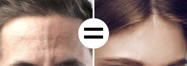 Sai lầm 9: Tóc nam khác với tóc của phụ nữ  Cấu trúc giải phẫu của tóc nam và nữ giống hệt nhau. Sự khác biệt nằm ở cách chúng ta chăm sóc mái tóc của mình. Tóc của phụ nữ trở nên mỏng hơn do liên tục tạo kiểu, nhuộm và sử dụng hoá chất khác nhau trong các tiệm làm tóc. Đàn ông lại thận trọng hơn khi chăm sóc và tạo kiểu tóc. Đó là lý do tại sao tóc của họ thường giữ nếp và khỏe mạnh hơn.