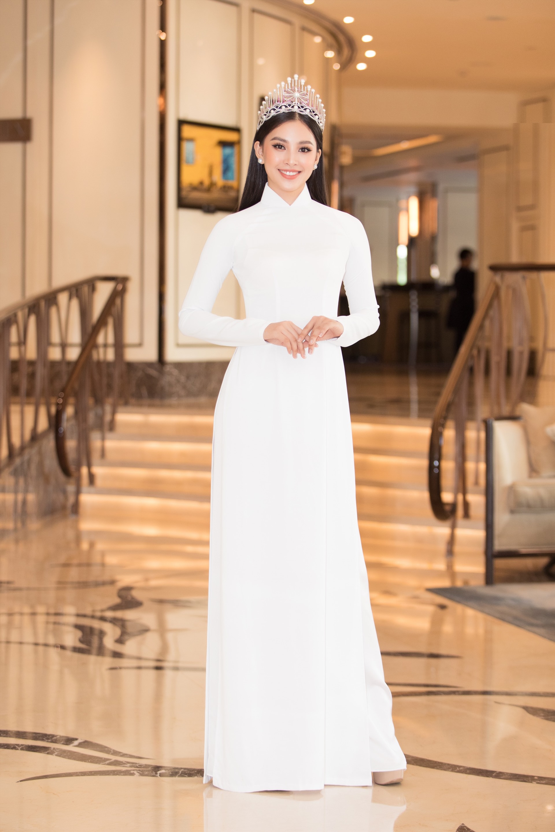 Năm nay, Tiểu Vy với vai trò lại đại sứ cô sẽ đồng hành cùng cuộc thi và trao lại vương miện cho tân Hoa hậu Việt Nam 2020. Ảnh: Sen Vàng.
