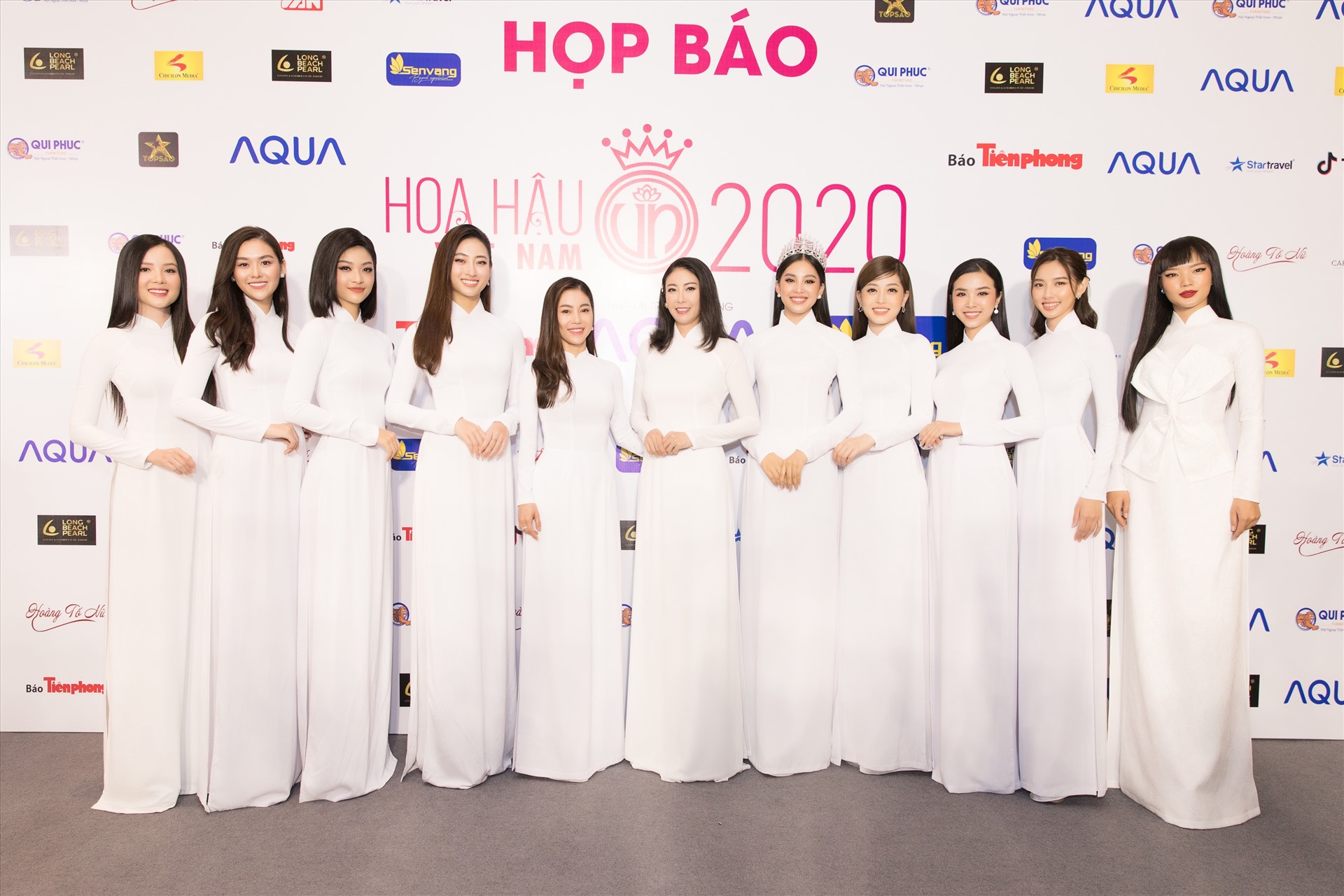 Sáng 13.5, buổi họp báo Khởi động Hoa hậu Việt Nam đã diễn ra tại Thành phố Hồ Chí Minh với sự tham gia của dàn Hoa hậu xinh đẹp. Ảnh: Sen Vàng.