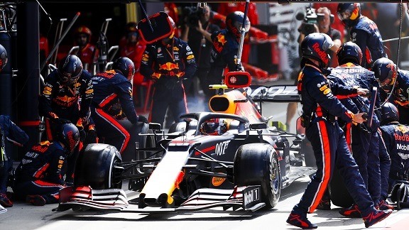 Kỷ lục thay lốp trong lịch sử F1 thuộc về đội Red Bull với 1,88 giây tại chặng đua German Grand Prix vào năm 2019. Ảnh: F1