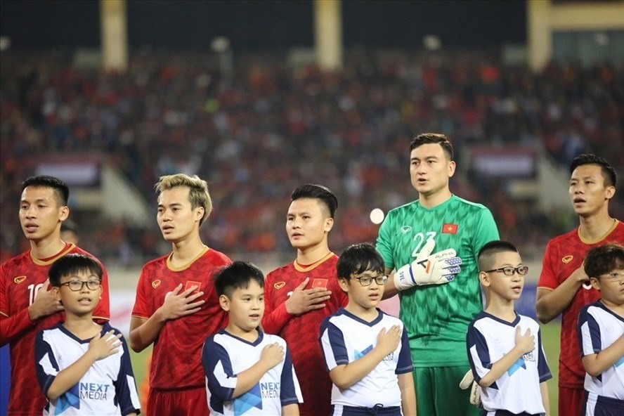 VFF giao chỉ tiêu cho tuyển Việt Nam phải bảo vệ chức vô địch AFF Cup 2020 và đi tiếp tại vòng loại World Cup 2022. Ảnh: Hoài Thu.