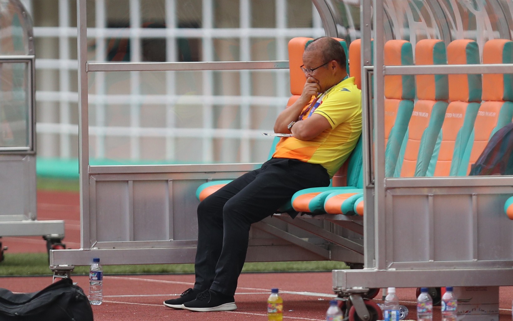 Huấn luyện viên Park Hang-seo thất bại ở Vòng chung kết U23 Châu Á 2020. Ảnh: T.L