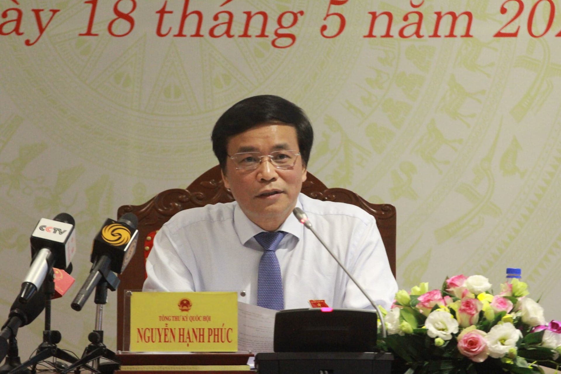 Tổng Thư ký Quốc hội Nguyễn Hạnh Phúc. Ảnh P.Đông