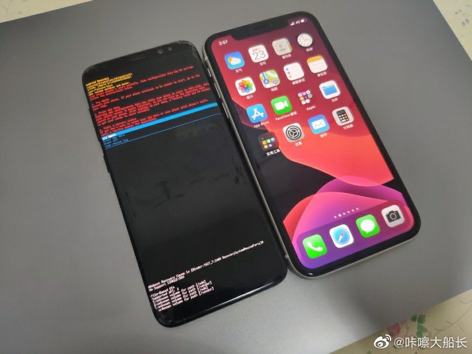 Điện thoại Samsung tại Trung Quốc cũng bị lỗi tương tự. Ảnh: tinhte.vn.