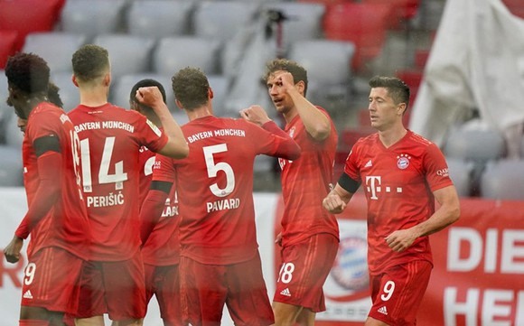 Bayern hướng tới chức vô địch thứ 8 liên tiếp. Ảnh:Getty
