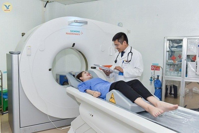 Bệnh viện Đa khoa MEDLATEC đưa máy chụp CT 128 dãy của Đức vào phục vụ người dân. Ảnh: MEDLATEC