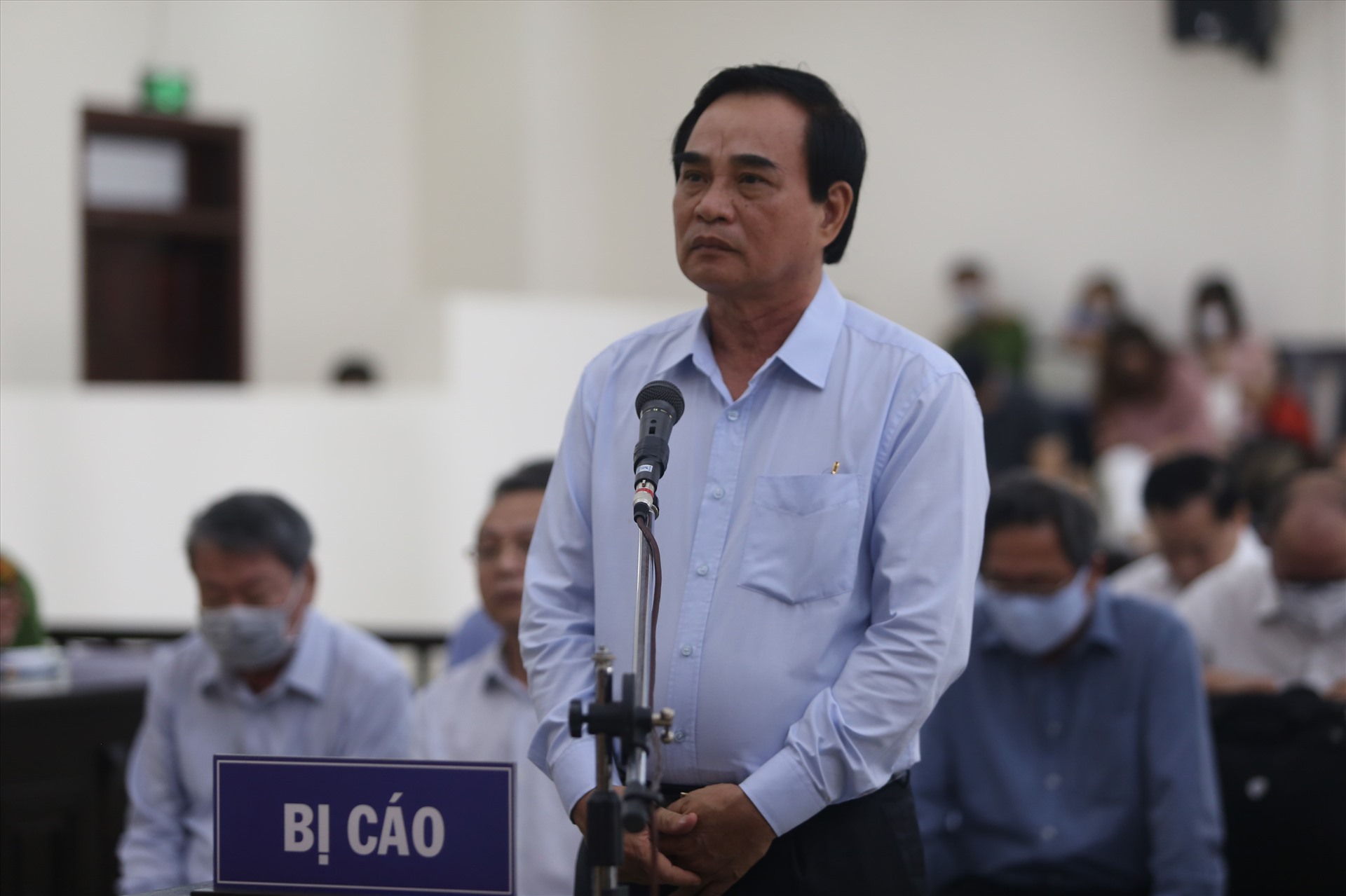 Cựu Chủ tịch UBND Đà Nẵng Văn Hữu Chiến tại phiên tòa phúc thẩm. Ảnh: Việt Dũng.