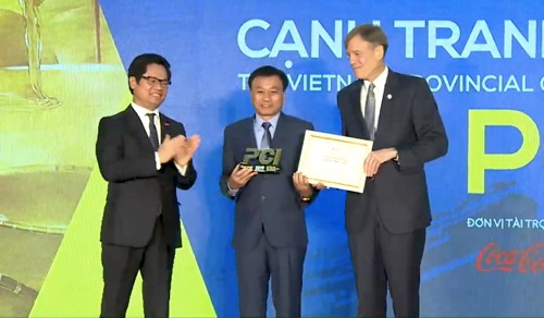 Chủ tịch UBND tỉnh Đồng Tháp Nguyễn Văn Dương tại buổi công bố Chỉ số PCI năm 2019. Ảnh: Cổng TTĐT