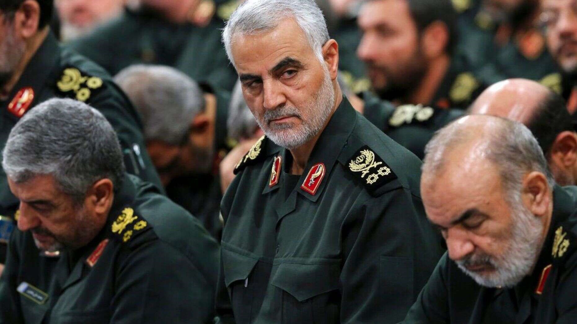 Tướng Qassem Soleimani của vệ binh cách mạng Hồi giáo Iran dự một cuộc họp ở Iran. Ảnh: AP.