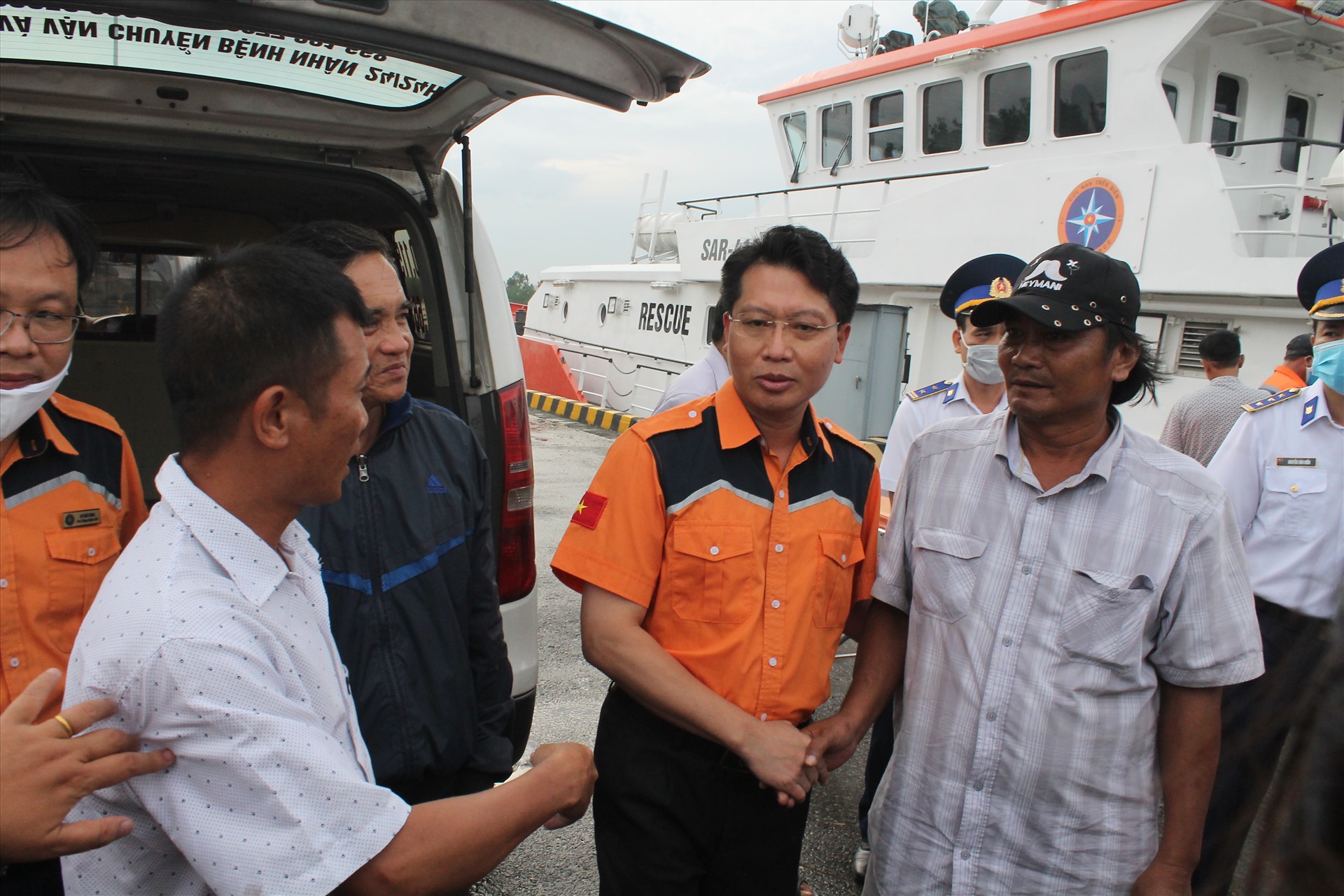 Lãnh đạo Trung tâm phối hợp tìm kiếm cứu nạn hàng hải khu vực 1