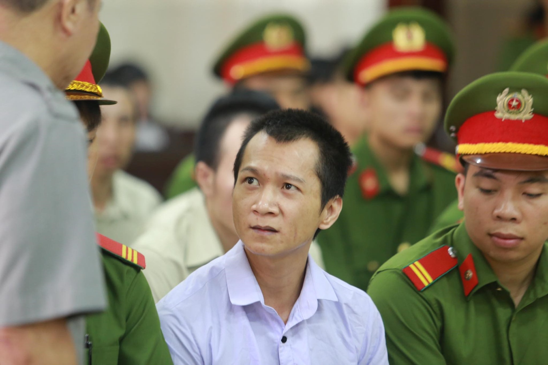 Vương Văn Hùng cũng bị cấp sơ thẩm tuyên phạt mức án tử hình, song bị cáo kêu oan. Ảnh: V.Dũng.