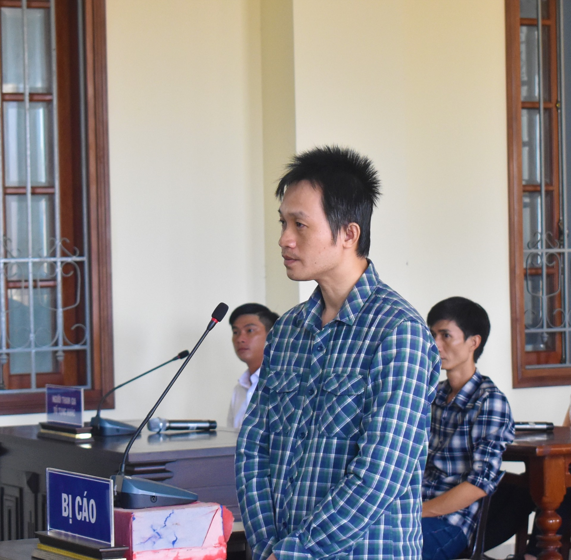 Bị cáo Phan Thanh Mộng tại phiên tòa sơ thẩm (lần 2). Ảnh: Thành Nhân