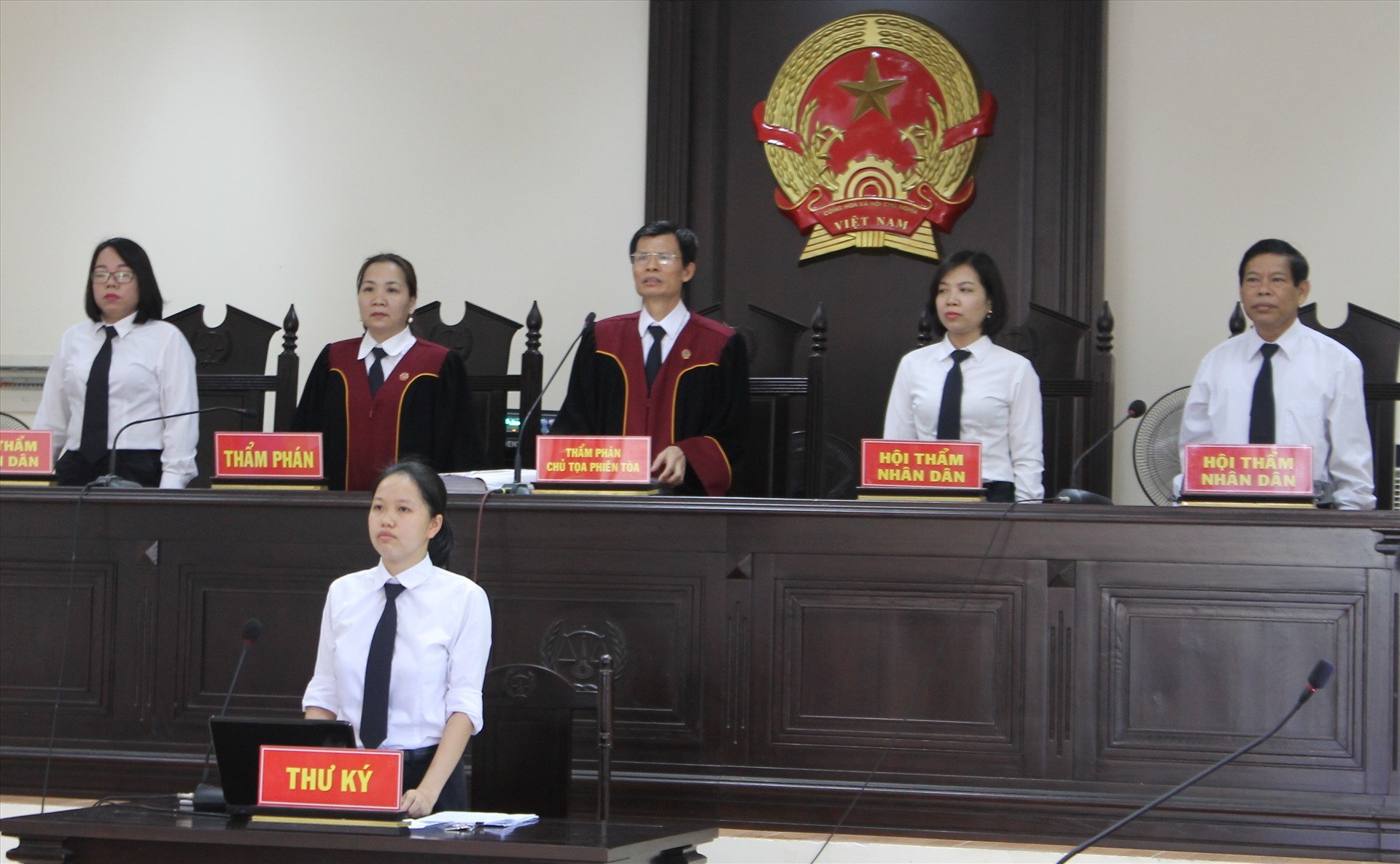 Phiên tòa xét xử sơ thẩm vụ án Giết người đối với bị cáo Lại Thị Kiều Trang khai mạc lúc 8h30 ngày 19.6. Ảnh ĐL