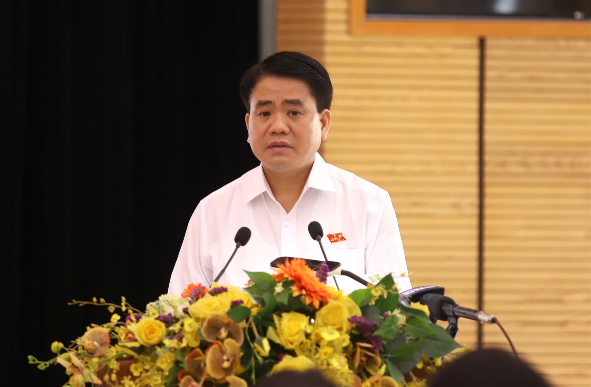 Chủ tịch UBND thành phố Hà Nội tại buổi tiếp xúc cử tri ngày 19.6.