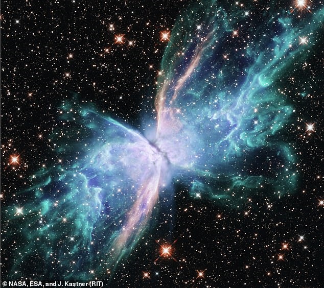 Tinh vân hình bướm hay còn gọi là tinh vân NGC 6302, nằm trong chòm sao thiên yết. Ảnh: NASA