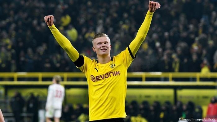 4. Erling Haaland (Red Bull Salzburg/Borussia Dortmund): 29 bàn thắng (50 điểm).