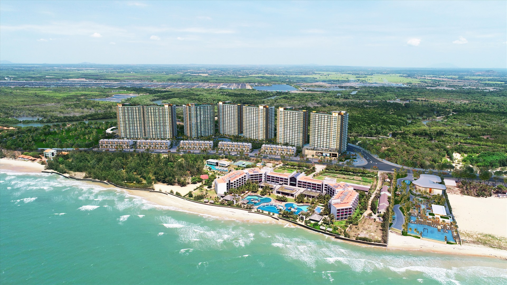 Được phát triển bởi Hưng Thịnh Land, dự án Ho Tram Complex sở hữu vị trí đắt giá ngay mặt tiền “cung đường tỷ đô” ven biển Hồ Tràm.