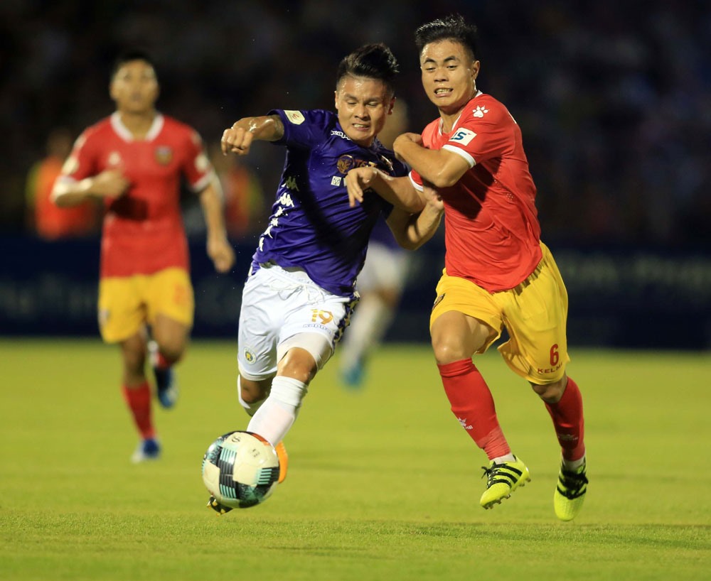 Quang Hải đóng vai trò quan trọng trong lối chơi của Câu lạc bộ Hà Nội. Ảnh: VPF