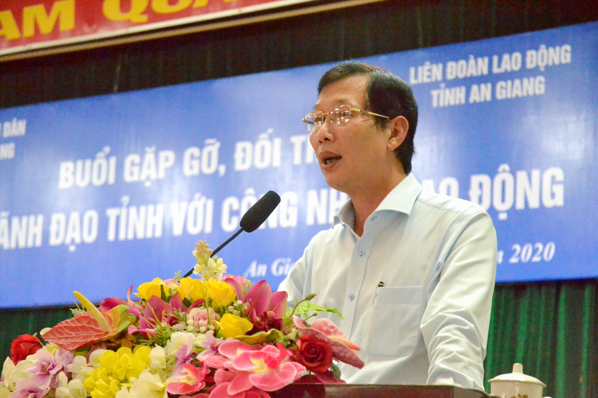 Phó Chủ tịch UBND tỉnh An Giang Lê Văn Phước phát biểu tại sự kiện. Ảnh: LT