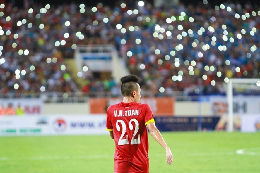 Võ Huy Toàn từng chơi rất hay trong amuf áo U23 Việt Nam nhưng bị bị chấn thương dai dẳng. Ảnh: H.Đ