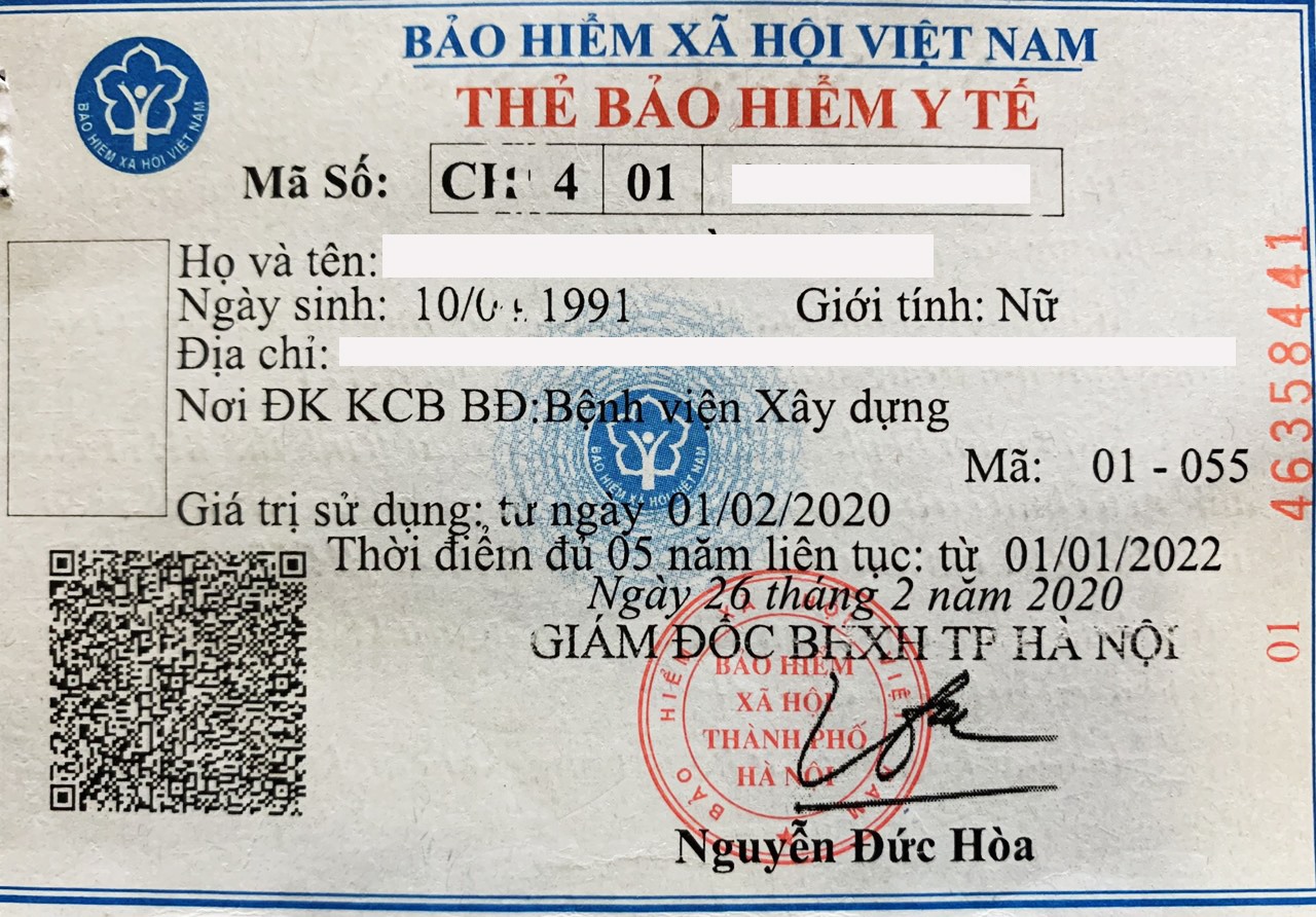 Thẻ Bảo hiểm y tế. Ảnh Hải Nguyễn