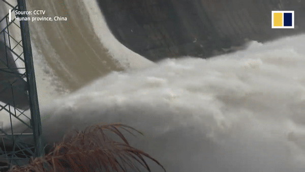 Lũ lụt ở tỉnh Hồ Nam. Nguồn: CCTV