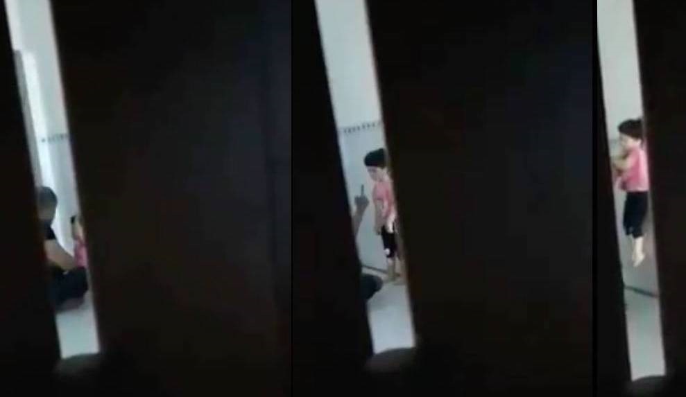 Hình ảnh vụ việc được chụp lại từ video.