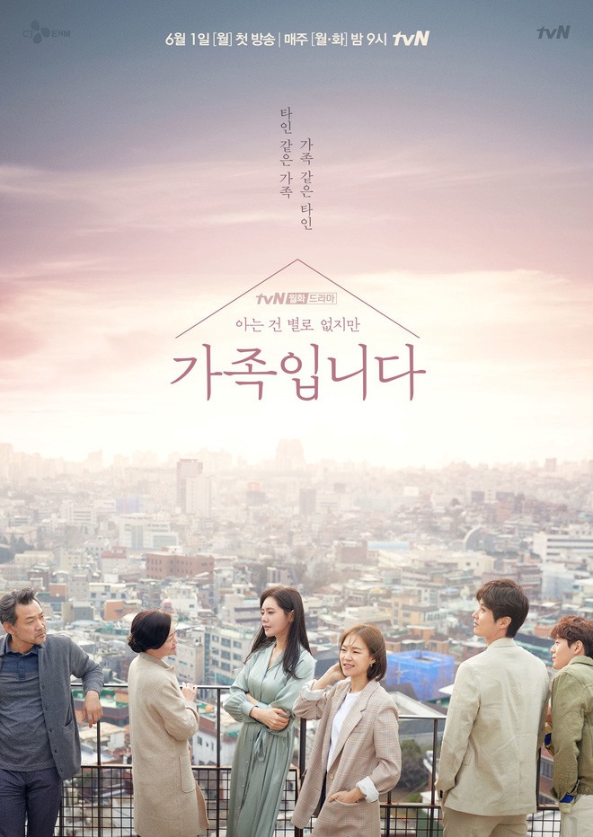 “Gia đình xa lạ” phản ánh thực tế của các gia đình Hàn Quốc hiện đại. Ảnh: tvN