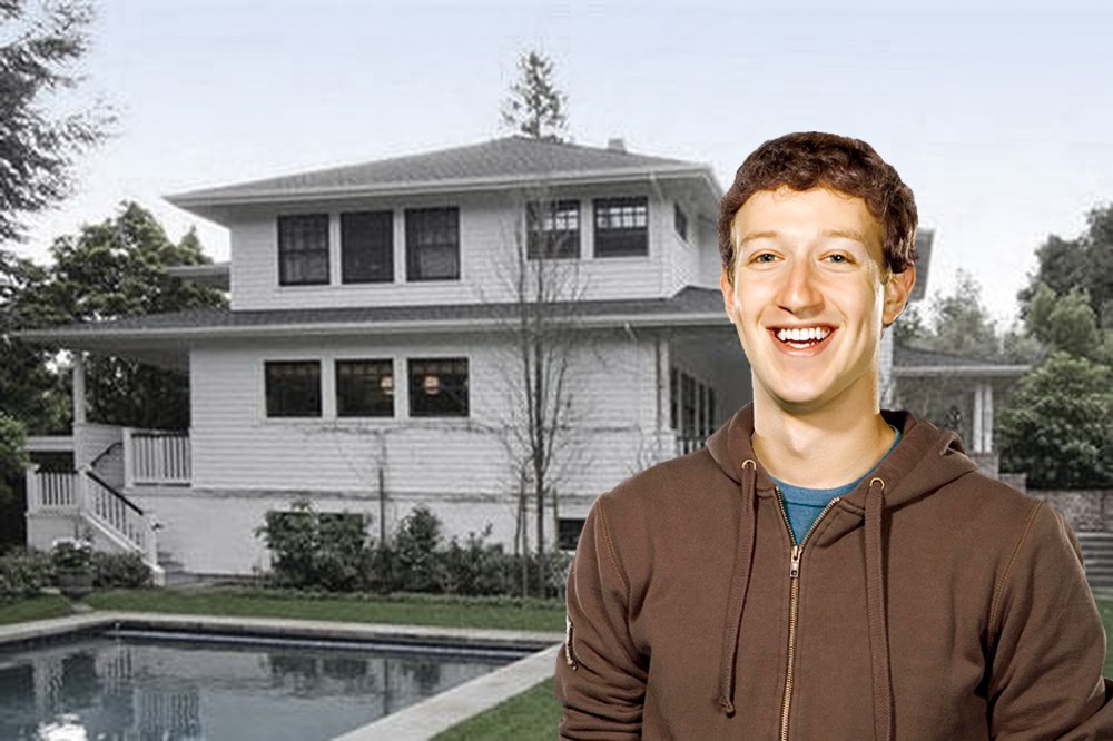 Ông chủ Facebook - Mark Zuckerberg đã vươn lên vị trí thứ 4 với 84,7 tỉ USD, vượt qua huyền thoại đầu tư Warren Buffett. Nơi ở chính của vợ chồng Mark Zuckerberg là căn biệt thự rộng hơn 465 m2 tại Palo Alto, được mua vào tháng 5.2011 với giá 7 triệu USD.