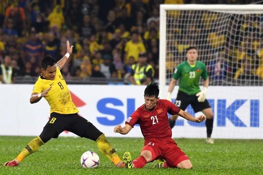 Tuyển Việt Nam sẽ gặp Malaysia hôm 13.10 trên sân khách, trận đấu có ý nghĩa then chốt đến cơ hội đi tiếp của đội. Ảnh: AFF