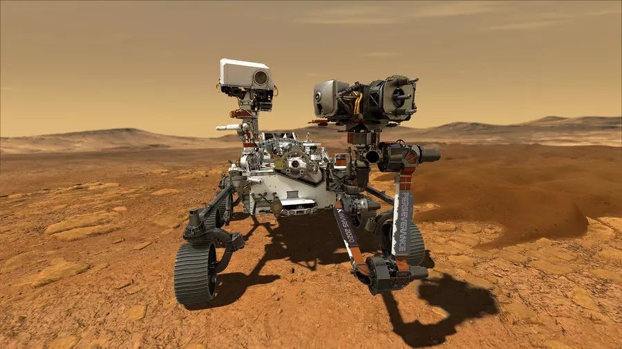 Mẫu robot thám hiểu bề mặt sao Hỏa tự hành Perseverance của NASA. Ảnh: AFP.