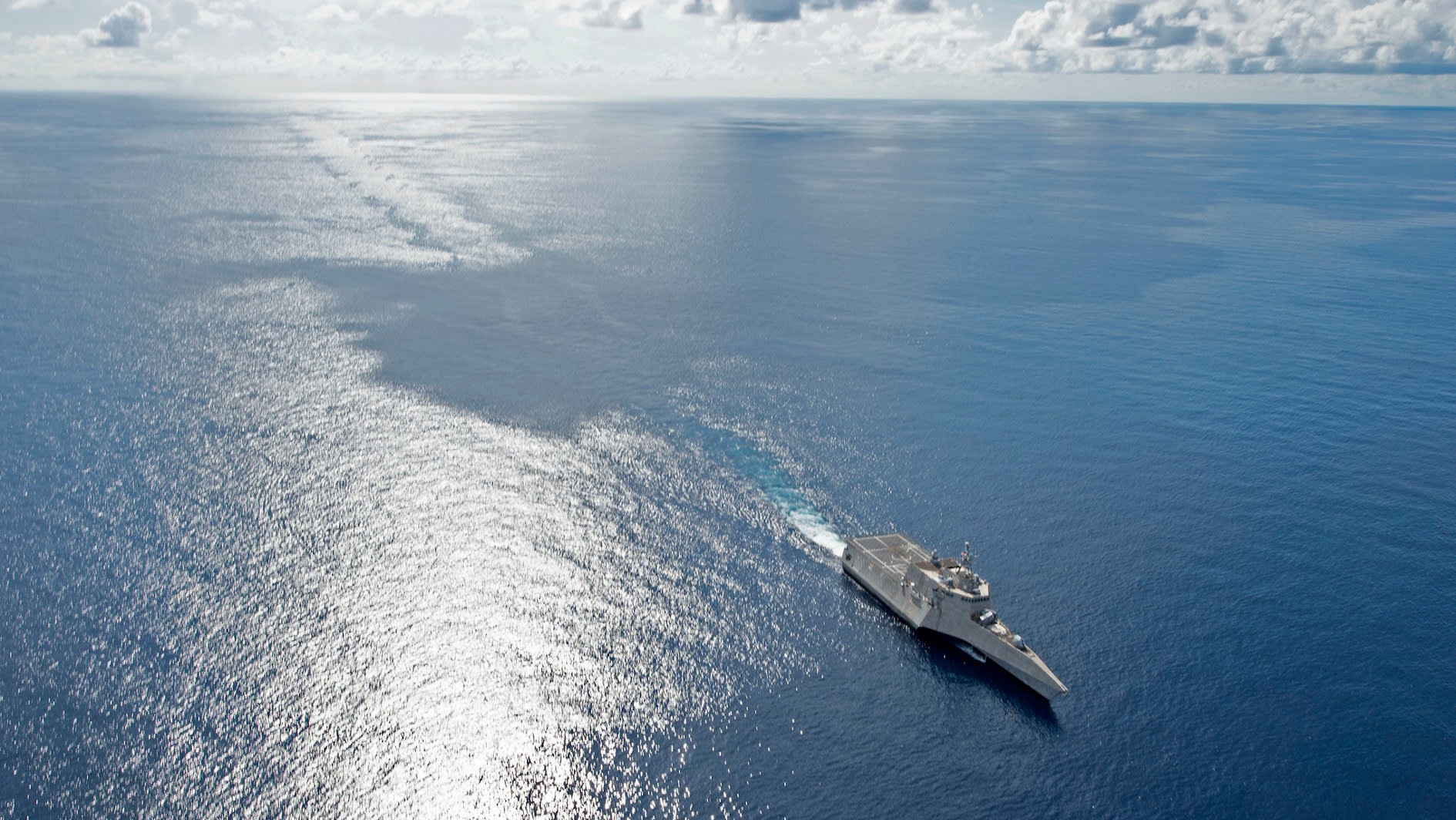 Tàu USS Gabrielle Giffords ở Biển Đông. Ảnh: Hải quân Mỹ.