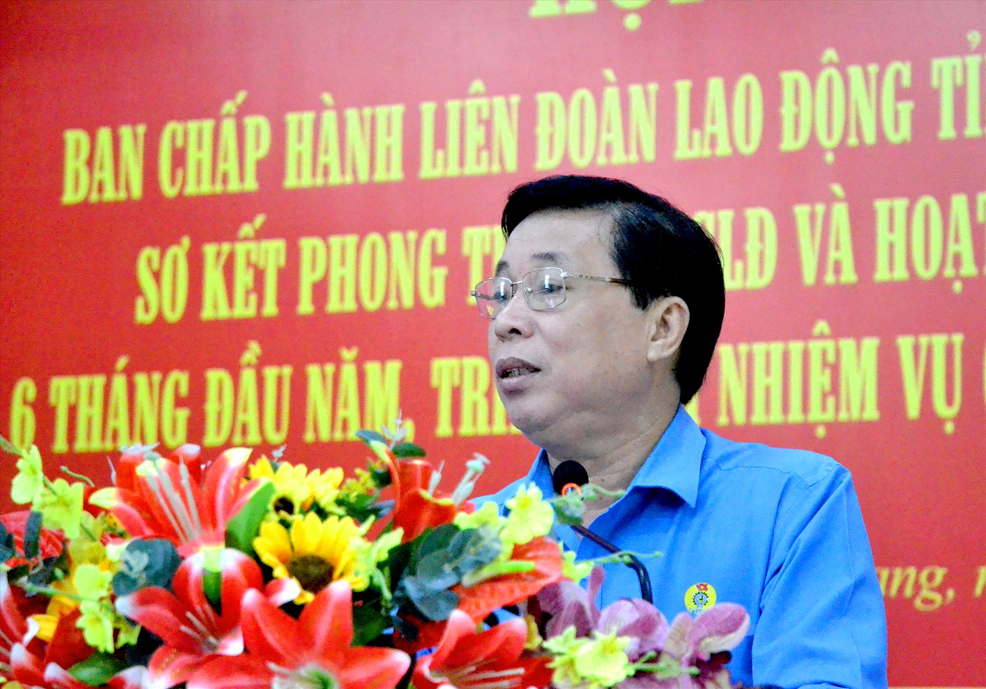 Chủ tịch LĐLĐ Kiên Giang Trần Thanh Việt. Ảnh: LT