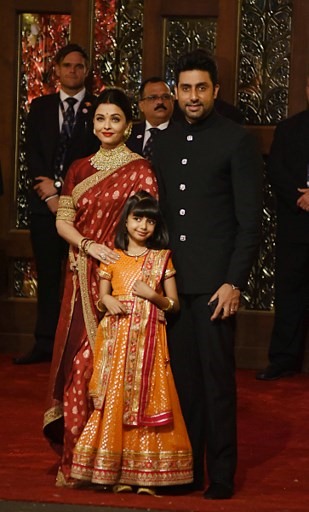 Gia đình hoa hậu đẹp nhất mọi thời đại Aishwarya Rai. Ảnh: AFP.