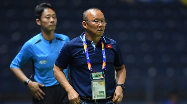 Huấn luyện viên Park Hang-seo thừa nhận lứa U22 Việt Nam hiện tại thiếu nhân tài. Ảnh Đ.Đ