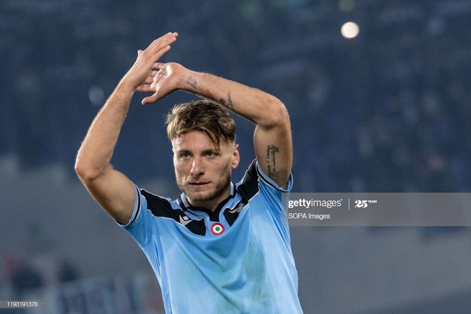 2. Ciro Immobile (Lazio): 29 bàn thắng (58 điểm).