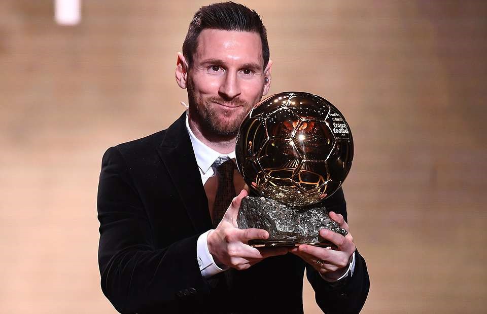 Messi và danh hiệu năm 2019. Ảnh: Getty.
