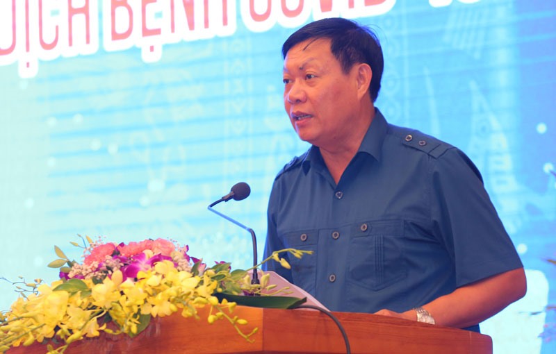 Đồng chí Đỗ Xuân Tuyên - Thứ trưởng Bộ Y tế phát biểu.
