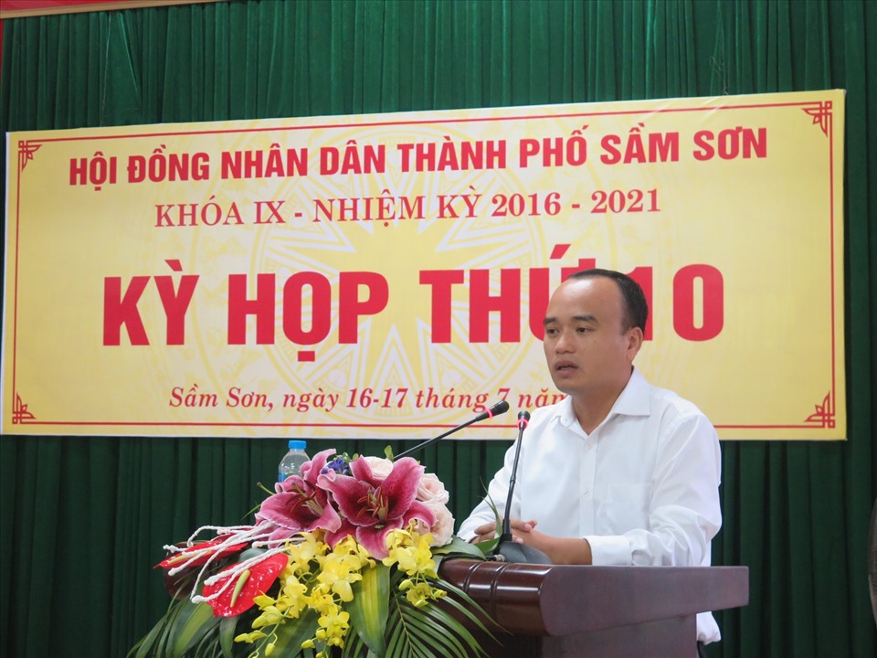 Ông Lương Tất Thắng - Chủ tịch UBND TP. Sầm Sơn. Ảnh: T.L