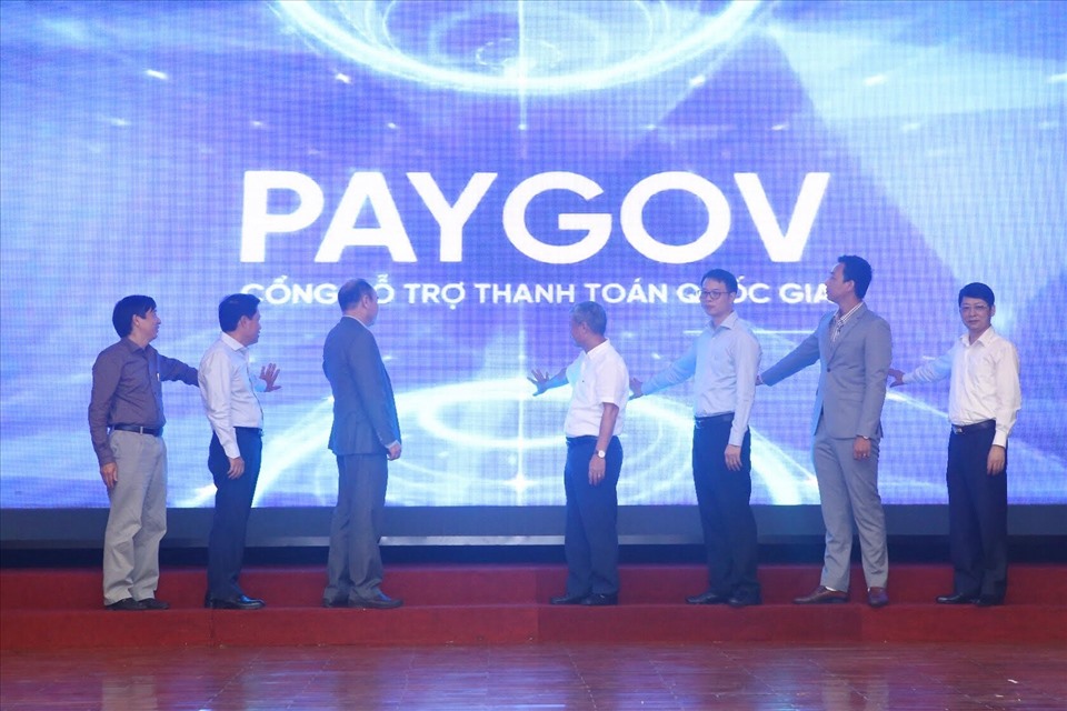 Cổng hỗ trợ thanh toán quốc gia (PayGov) ra mắt ngày 24.7. Ảnh: VGP/Hiền Minh.