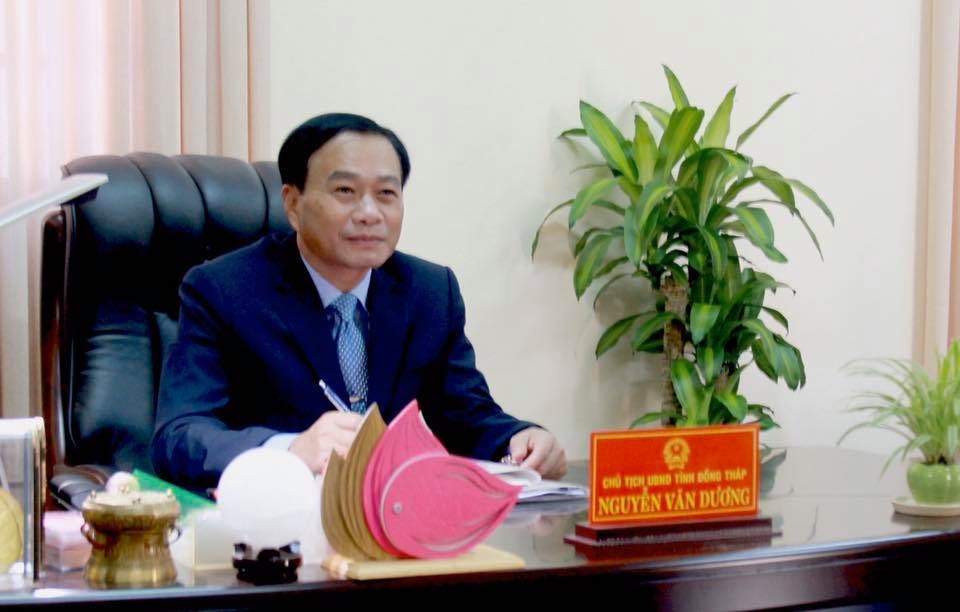 Chủ tịch UBND tỉnh Đồng Tháp Nguyễn Văn Dương. Ảnh: Cổng thông tin điện tử tỉnh Đồng Tháp