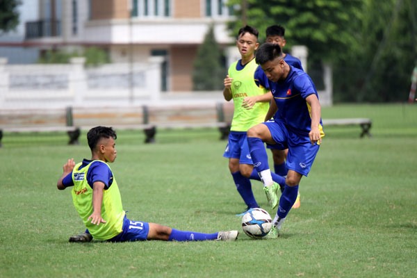 U16 Việt Nam có cơ hội đến Daha thi đấu khi dịch bệnh được kiểm soát. Ảnh: VFF