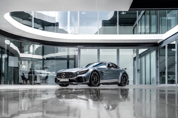 Cận cảnh chiếc Mercedes-AMG GT của Cường Đô La. Ảnh: Chụp màn hình
