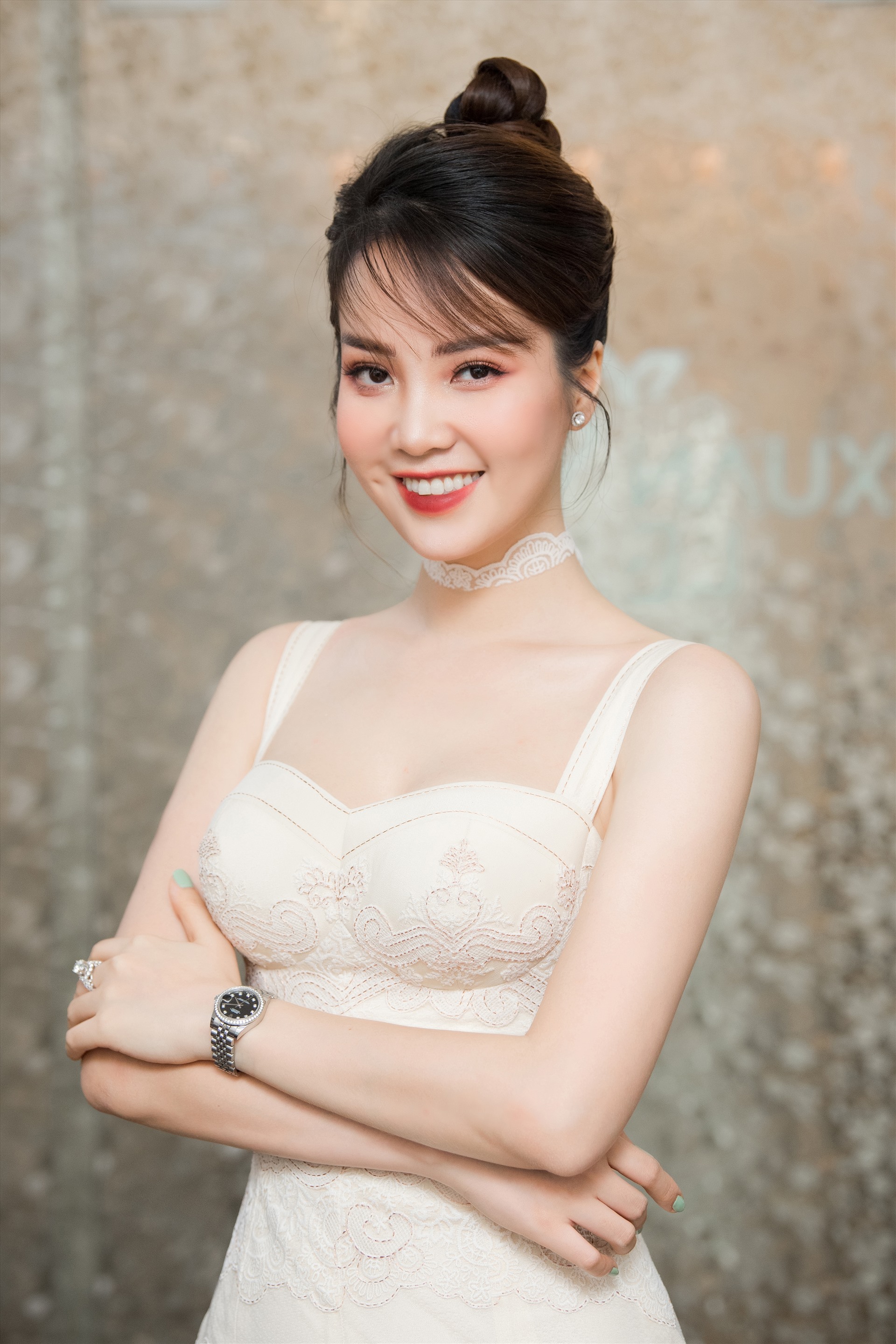 Thuỵ Vân là người được BTC cuộc thi Hoa hậu Việt Nam tin tưởng mời làm người dẫn chương trình nhiều kỳ Hoa hậu Việt Nam. Ảnh: Sen Vàng.