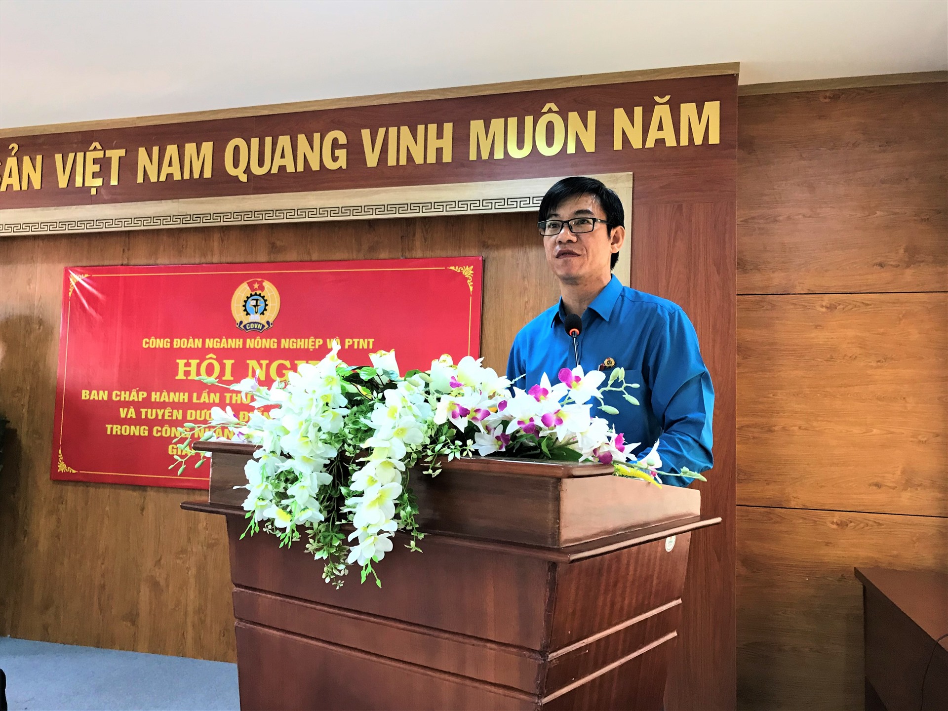 Ông Lê Anh Hùng - Chủ tịch Công đoàn ngành NNPTNT Đắk Lắk.