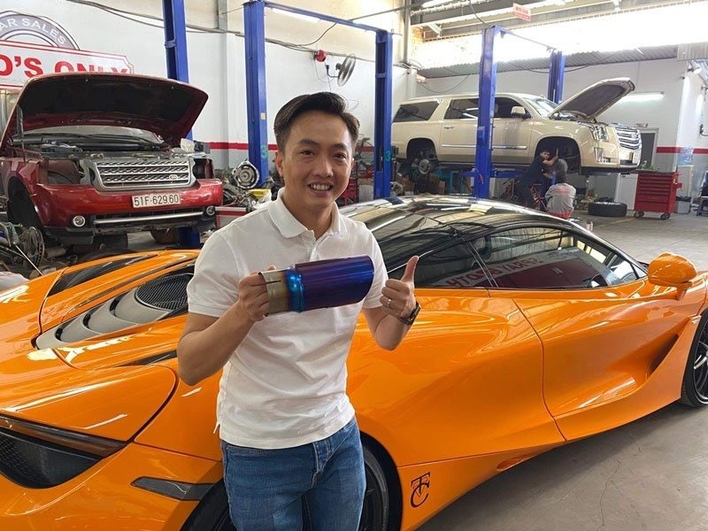 McLaren 720S giá 27 tỉ được Đàm Thu Trang mua trước đó tặng ông xã. Ảnh: Chụp màn hình