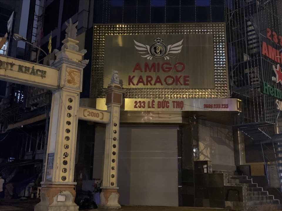 Một quán karaoke nhỏ trên đường Lê Đức Thọ (Nam Từ Liêm) cũng đóng của theo chỉ đạo của UBND Thành phố Hà Nội. Ảnh: Huyền Chang