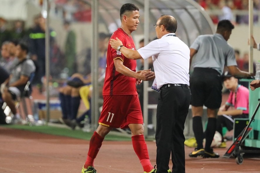Ạnh Đức là cầu thủ mà ông Park đã nhiều lần mời trở lại đội tuyển Việt Nam. Ảnh: Sơn Tùng