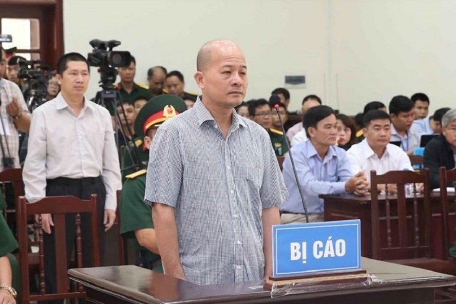 Bị cáo Đinh Ngọc Hệ tại phiên tòa diễn ra vào tháng 7.2018