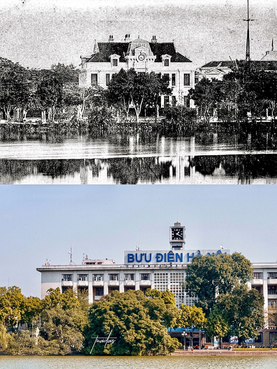 Bưu điện Hà Nội 100 năm trước - 2014.